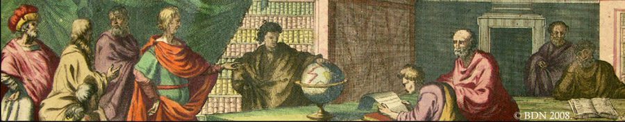 Nouvelle introduction à la géographie pour l'usage de Mgr le Dauphin, par Sanson et Jaillot, Paris, 1698.- Table. © BDN. Nouvelle introduction à la géographie pour l'usage de Mgr le Dauphin, par Sanson et Jaillot, Paris, 1698.